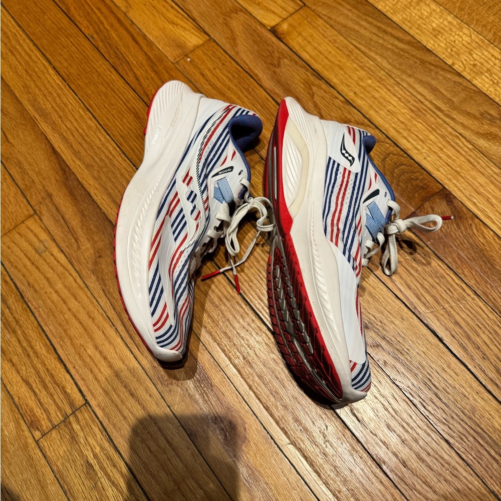 Saucony Ride Guide 15 Banner PWRRUN Running Form Fit 8mm off set Patriotic 9 - Picture 4 of 10